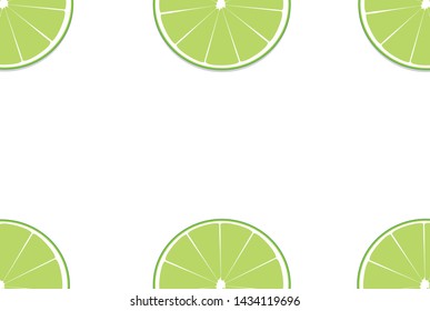 Slices of lemon or lime background for design