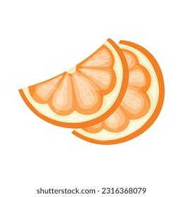 Scheiben auf orangefarbenem Hintergrund