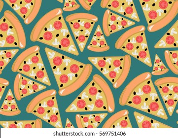 Slices pizza pattern.