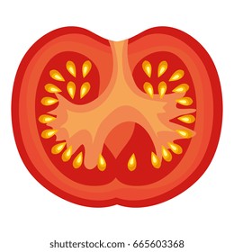 slices tomato isolated icon