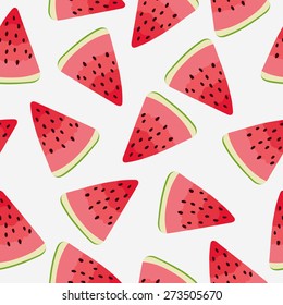 Slices of watermelon. Seamless background.