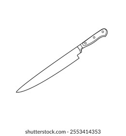 Slicing knife illustration [Kinds of Knives]
