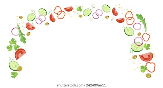 Cortando verduras. Hierbas frescas, verduras. Antecedentes.