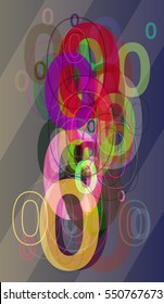 slide around several picture, artistic Number 0 vector background between type