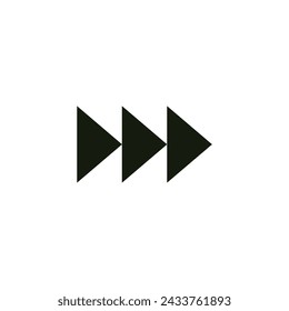 Slide arrow icon design concept.