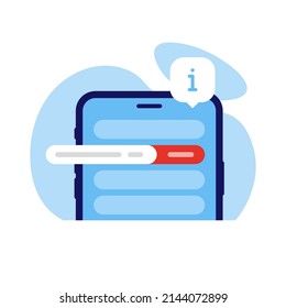 slide the bar side way concept illustration flat design vector eps10. modern graphic element for landing page, empty state ui, infographic, icon