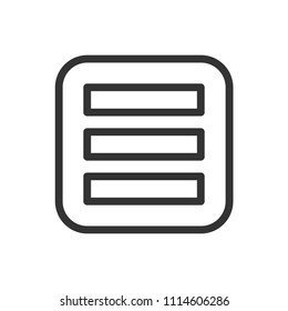 slide bar thin line icon inter face ui -ux