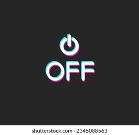 A slide bar with two options, on or off