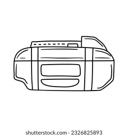 Slide Battery for Cordless Tool  Doodle Hand drawn vector illustration