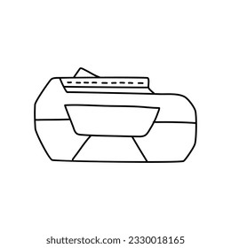 Slide Battery for Cordless Tool  Doodle Hand drawn vector illustration