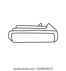 Batería de deslizamiento para ilustración vectorial dibujada por mano de herramienta sin cordón