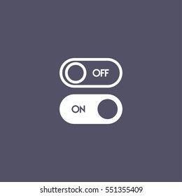 slide button icon for web and mobile