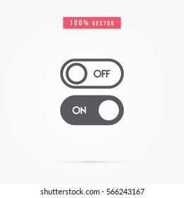 slide button icon for web and mobile