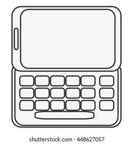 slide cellphone with buttons icon