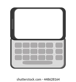 slide cellphone with buttons icon