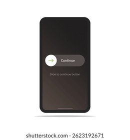 Slide To Continue. Smartphone. Stock Illustration