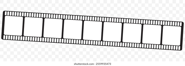 slide filmstrip. long 35mm filmstrip or border with empty frames. eps 10.