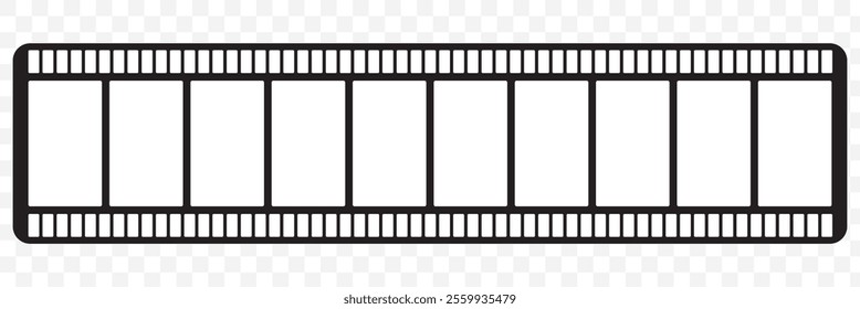 slide filmstrip. long 35mm filmstrip or border with empty frames. eps 10.