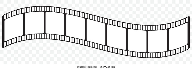 slide filmstrip. long 35mm filmstrip or border with empty frames. eps 10.