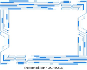 slide frame cycle blue vector white background