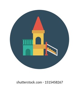 slide glyph flat vector icon