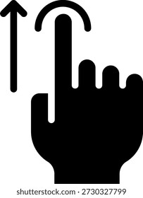 Vector de ilustración de icono de glifo deslizante