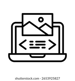 Slide Icon Element For Design
