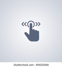 Slide icon gesture