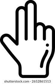 slide icon. Thin Linear Style Design Isolated On White Background