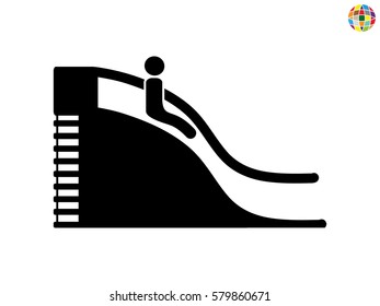 slide, icon, vector illustration eps10
