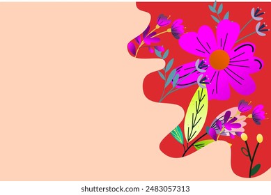 Slide or landing page layout with illustration of the concept of sustainability or environmental protection