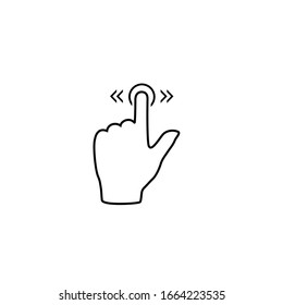 Streichen Sie die Linie Symbol auf Weiß. Vektorillustration
