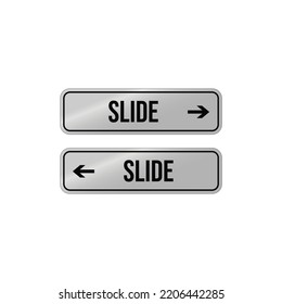 slide to open door sign vector graphics