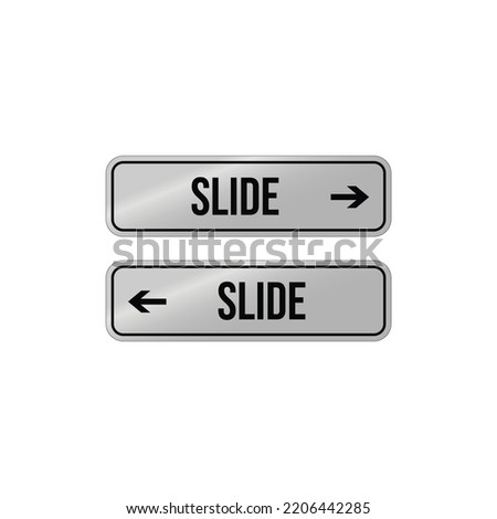 slide to open door sign vector graphics
