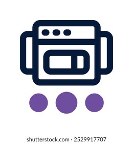 ícone de página de slide. ícone de tom duplo vetorial para seu site, celular, apresentação e design de logotipo.