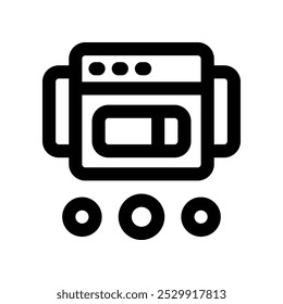 slide page icon. vector line icon for your website, mobile, presentation, and logo design.