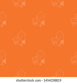 Slide pipe pattern vector orange for any web design best