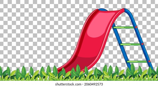 Slide playground on transparent background illustration