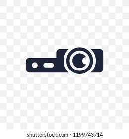 slide projector transparent icon. slide projector symbol design from Cinema collection. Simple element vector illustration on transparent background.