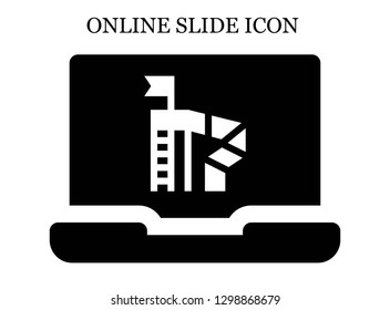 Slide search icon. Editable Slide search icon for web or mobile.