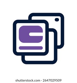 slide show duotone icon. Sleek and modern vector icon for websites, mobile apps, marketing materials, and corporate design. Fully scalable and ready to use.