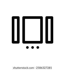 Slide show. Editable stroke vector icon.