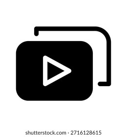 Icono de presentación de diapositivas Ilustración de diseño de símbolo de Vector