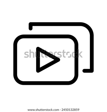 Slide Show Icon Vector Symbol Design Illustration