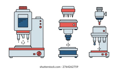 Slide Stainer Line art vector creative abstract color design