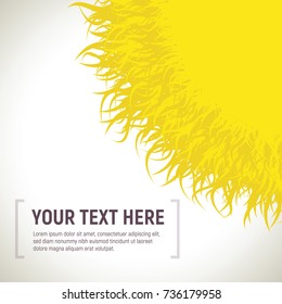 Slide template with sun symbol. High detailed sun sphere for your presentation. Ecology symbol. Vector Illustration