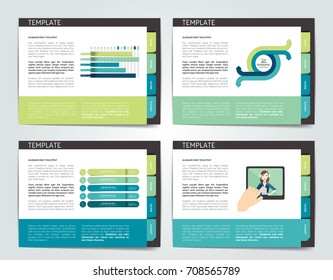 Slide template. Vector presentation.