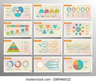 Slide template for your business presentation. Vector illustration.