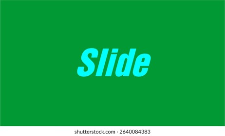 Slide Text Style Logo Vector Artworks