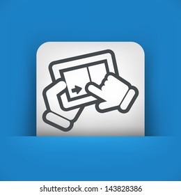 Slide touch screen